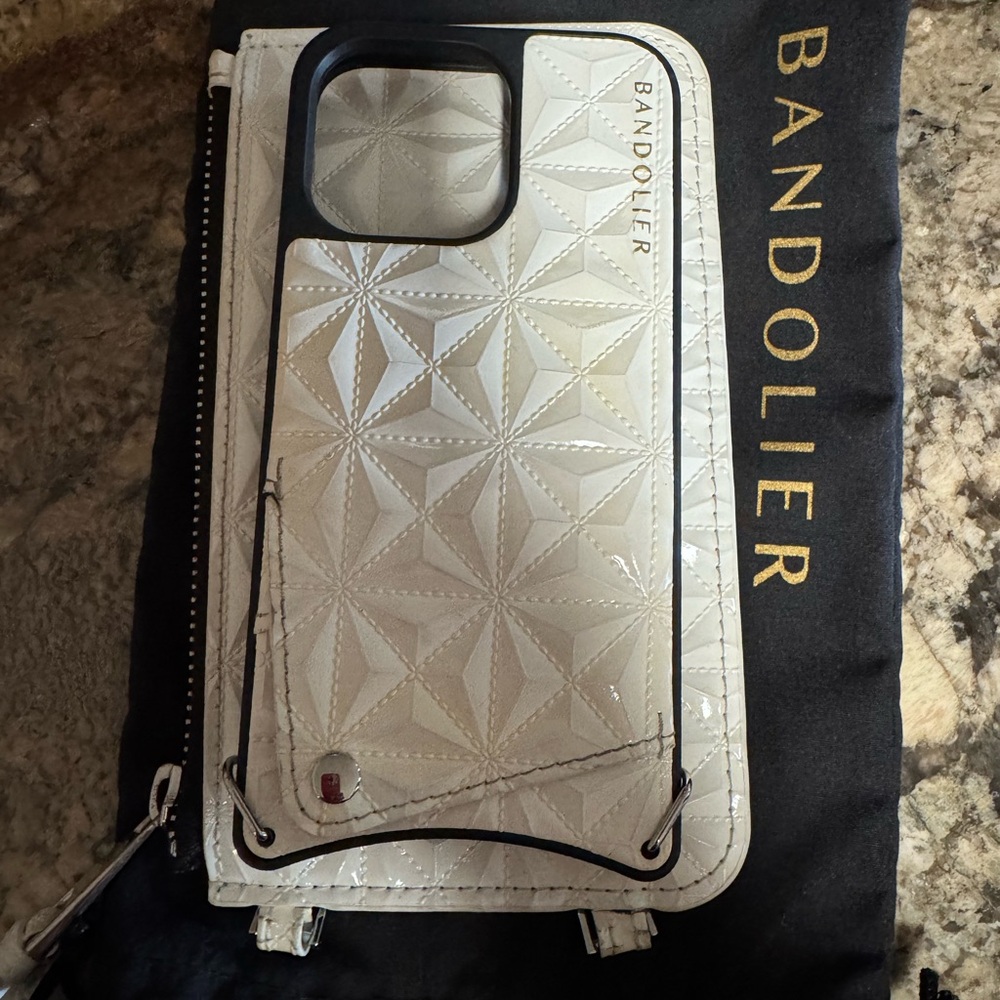 Bandolier White Quilted iPhone Case